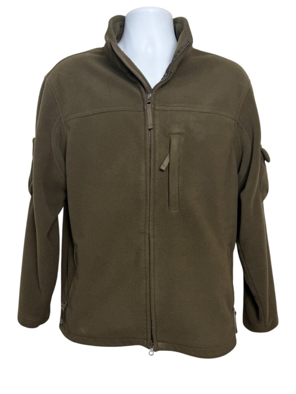 Duluth Trading Co Men’s M Brown Full Zip Fleece Utility Jacket